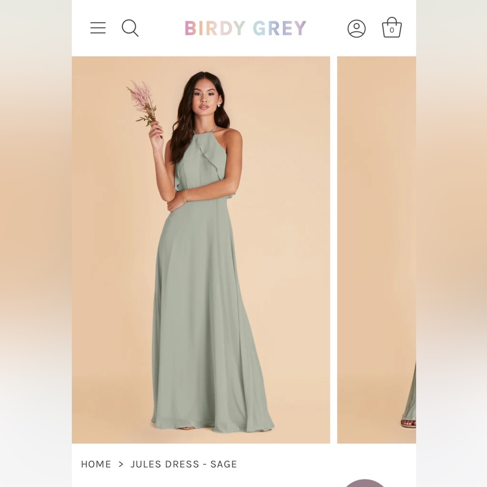 Birdy Grey Sage Green Chiffon Dress